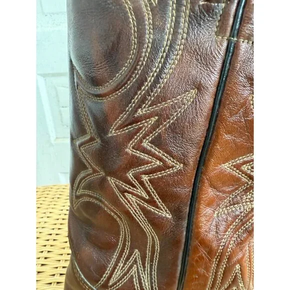 Vintage 80's Texas Brand Mens Western Boot Size 10D Leather - Picture 16 of 16